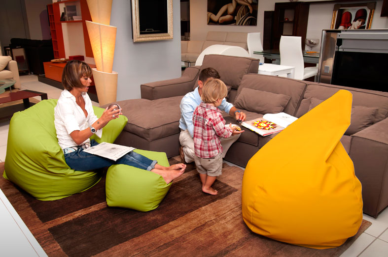 Sofa Soft Poirò Maxi - il classico pouf pera o bean bag gigante