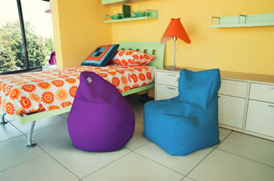 Sofa Soft Poirò Mini - The classic pear-shaped bean bag pouf designed for children